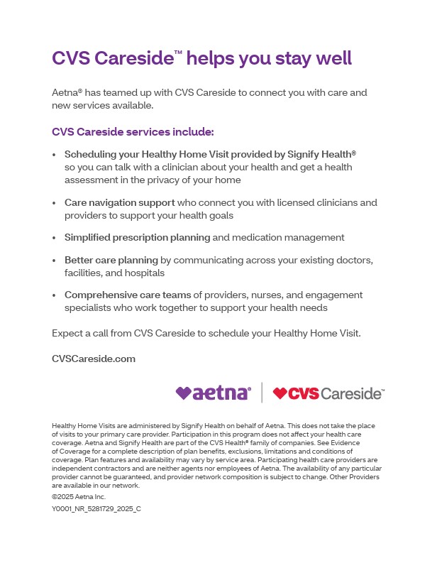 Picture of CVS Careside Aetna One Pager (English)